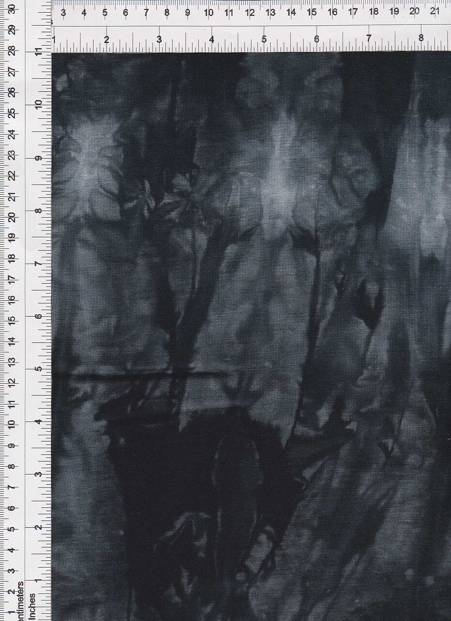 1 Yard Tie Dye French Terry Loop Back Fabric Soft Brushed Stretch Knit 58/60" Wide